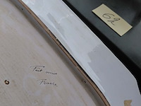 Lot 62 - decoratieve borden op display, handgeschilderd, bavaria old - afbeelding 6 van  8