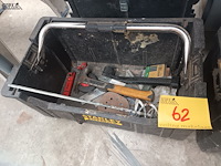 Lot 62 - gereedschapsbak stanley met inhoud - afbeelding 1 van  3