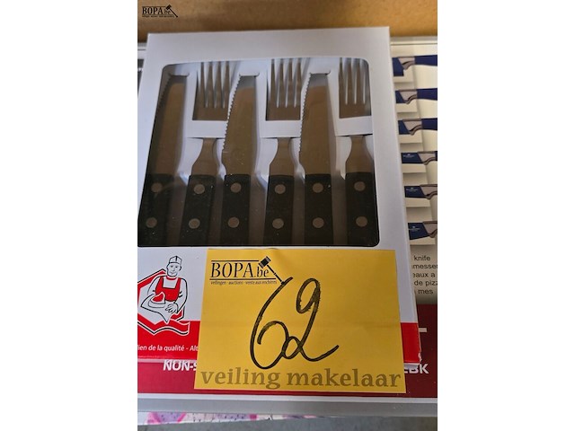 Lot 62 - knife sets 2 stuks compleet en aldi bestekset - afbeelding 2 van  6
