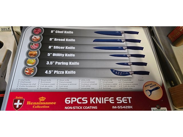 Lot 62 - knife sets 2 stuks compleet en aldi bestekset - afbeelding 3 van  6