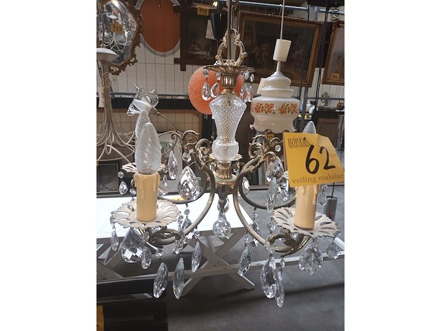 Lot 62 - luster koper met kristallen - afbeelding 3 van  3