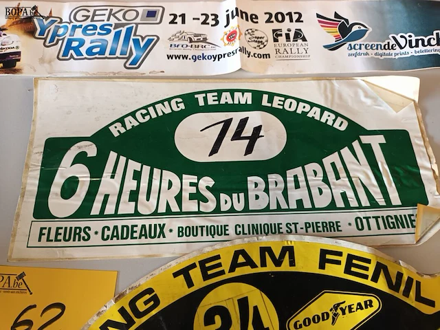 Lot 62 - rally stickers. 3 stuks - afbeelding 4 van  5