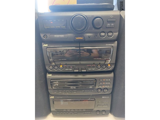 Lot 62 - stereotoren jvc mx-d85tr met speakers - afbeelding 2 van  2