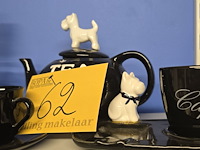 Lot 62 - thee/koffie serviesje 8 delig - afbeelding 3 van  3