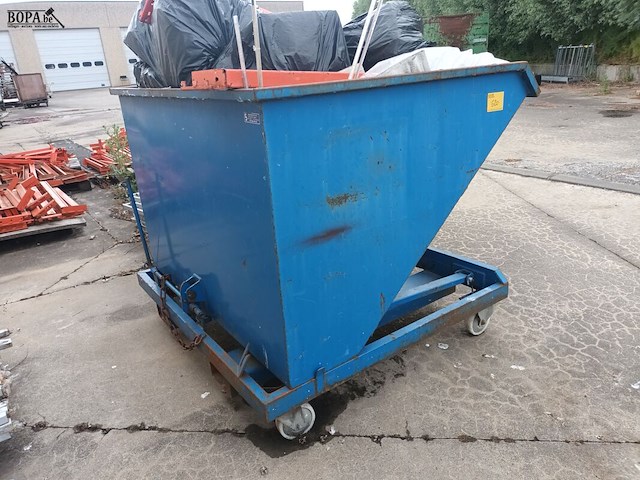 Lot 620 - blauwe kiepcontainer - afbeelding 3 van  3