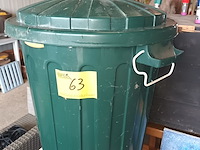Lot 63 - afvalbak met deksel - afbeelding 1 van  3
