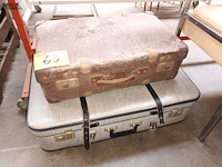 Lot 63 - antieke valies. 2 stuks - afbeelding 1 van  4