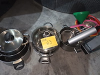 Lot 63 - kookpotten en keukengerei. 18 stuks - afbeelding 1 van  5