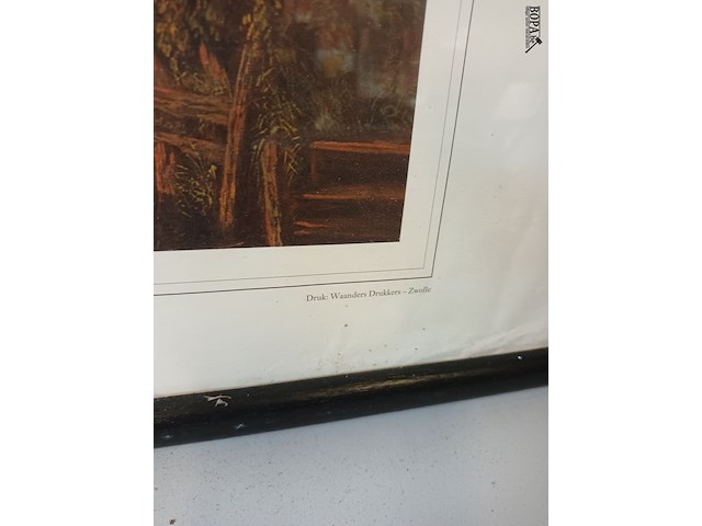 Lot 64 - de groene rei brugge. druk in kader - afbeelding 4 van  6