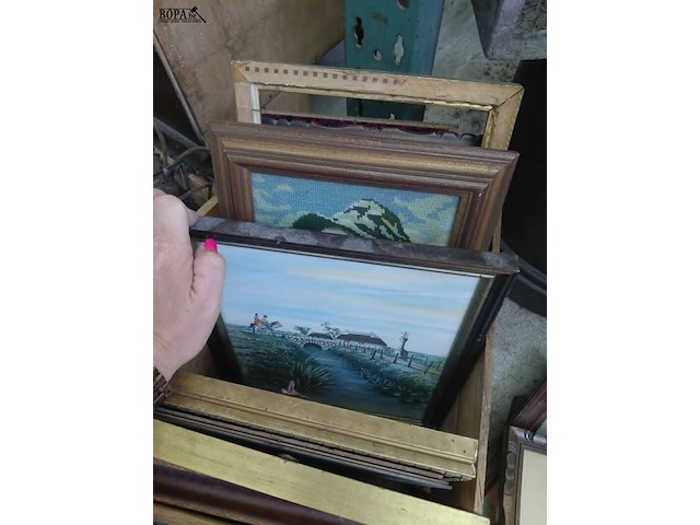 Lot 64 - lot oude houten kaders - afbeelding 5 van  5