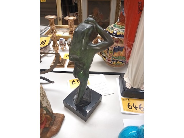 Lot 647 - bronzen beeld door sylvain norga - afbeelding 4 van  5