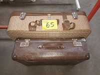 Lot 65 - antieke reiskoffer. 2 stuks - afbeelding 1 van  4