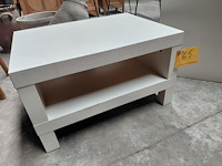 Lot 65 - duo witte nachttafel of bijzettafel - afbeelding 3 van  4