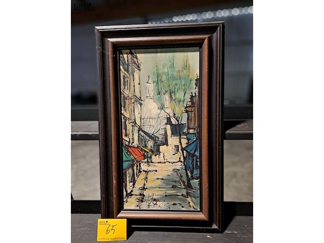 Lot 65 - expressionistisch schildererij sacre-coeur basiliek parijs - afbeelding 1 van  1