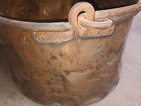Lot 65 - grote koperen ketel - afbeelding 3 van  3