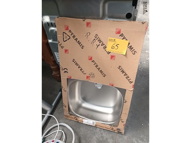 Lot 65 - inox spoelbak - afbeelding 1 van  3