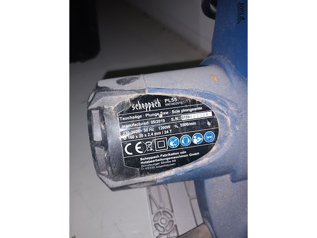 Lot 65 - scheppach invalzaagmachine - afbeelding 4 van  4