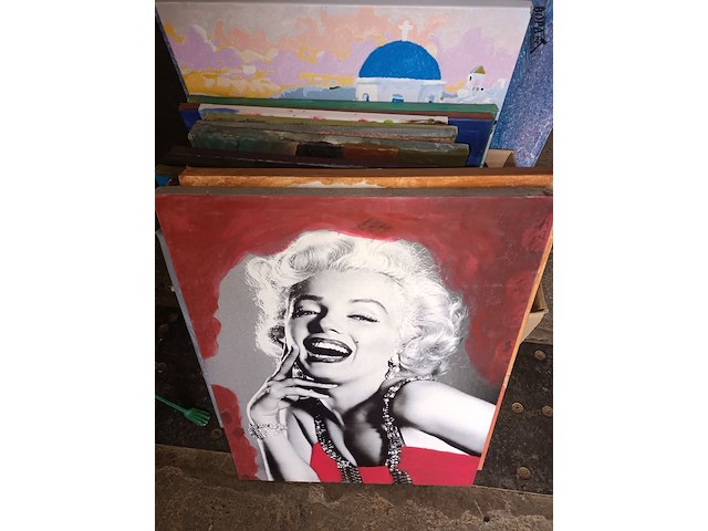 Lot 65 - schilder doeken. 25 stuks - afbeelding 2 van  4