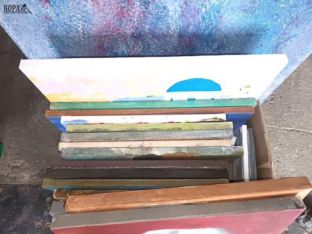 Lot 65 - schilder doeken. 25 stuks - afbeelding 3 van  4