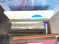 Lot 65 - schilder doeken. 25 stuks - afbeelding 3 van  4