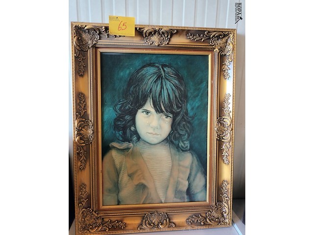 Lot 65 - vintage kader met prent - afbeelding 1 van  6