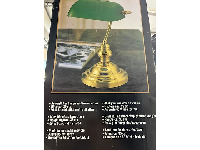 Lot 66 - banker's lamp - afbeelding 2 van  2