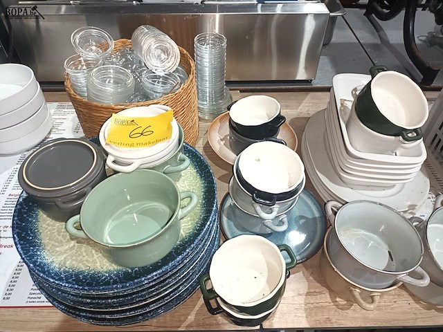 Lot 66 - borden en kommetjes - afbeelding 1 van  5