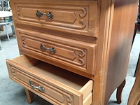 Lot 66 - brocante ladekast en nachtkast eikenhout - afbeelding 5 van  5