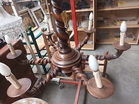 Lot 66 - houten luster - afbeelding 3 van  3
