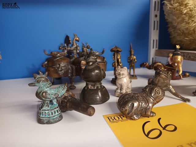 Lot 66 - koperen decoratie. 12 stuks - afbeelding 2 van  5