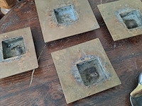 Lot 66 - lot massieve koperen theelichthouders, serveerschaal eend en - afbeelding 3 van  3