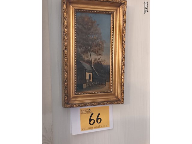 Lot 66 - schilderij kapelletje - afbeelding 1 van  4