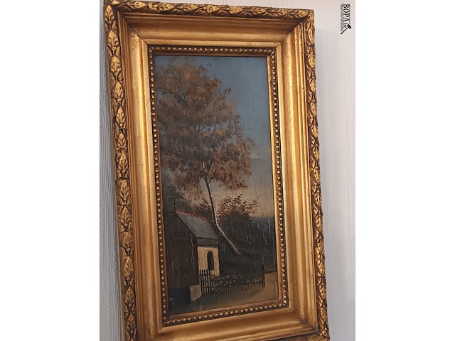 Lot 66 - schilderij kapelletje - afbeelding 2 van  4