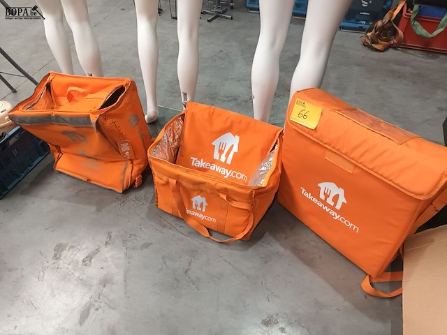 Lot 66 - takeaway geïsoleerde draagtassen. 3 stuks - afbeelding 1 van  3