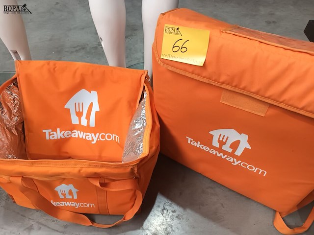 Lot 66 - takeaway geïsoleerde draagtassen. 3 stuks - afbeelding 3 van  3