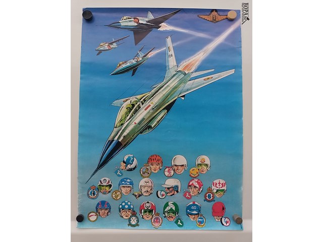 Lot 67 - poster luchtvaart stripfiguren - afbeelding 2 van  8