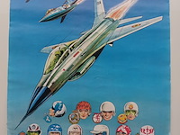 Lot 67 - poster luchtvaart stripfiguren - afbeelding 2 van  8