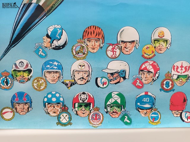 Lot 67 - poster luchtvaart stripfiguren - afbeelding 4 van  8