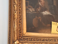 Lot 67 - schilderij man met boek - afbeelding 3 van  5