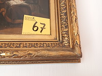 Lot 67 - schilderij man met boek - afbeelding 5 van  5
