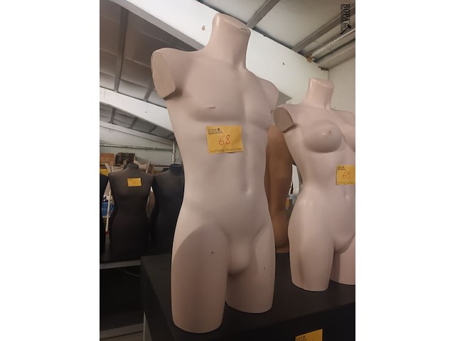 Lot 68 - paspop man torso - afbeelding 2 van  2