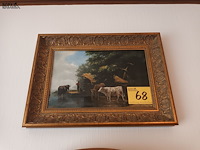 Lot 68 - schilderij koeien - afbeelding 1 van  4