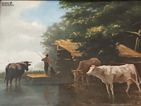 Lot 68 - schilderij koeien - afbeelding 3 van  4