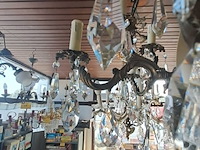 Lot 68 - wiskemann kroonluchter met uitgebreid frame van brons en tal - afbeelding 5 van  5