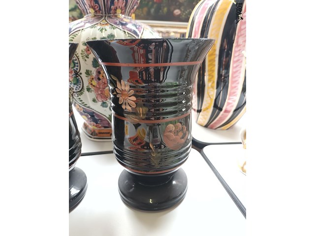 Lot 680 - koppel vazen booms glas - afbeelding 3 van  3