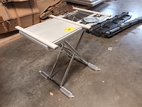 Lot 686 - chromé onderstel voor tafel - afbeelding 2 van  2