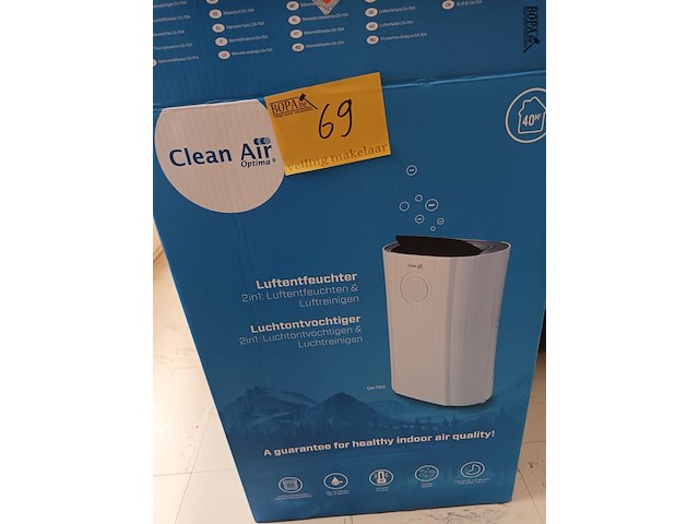 Lot 69 - luchtontvochtiger clean air - afbeelding 2 van  4