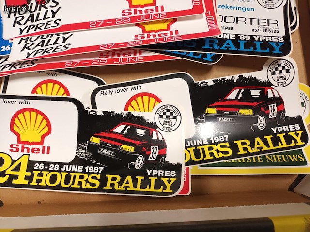 Lot 69 - rally ieper stickers, jaren ‘80. 20 stuks - afbeelding 5 van  5