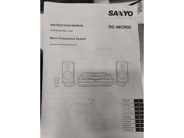 Lot 69 - sanyo micro component system - afbeelding 4 van  4