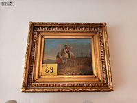 Lot 69 - schilderij wit paard - afbeelding 1 van  4